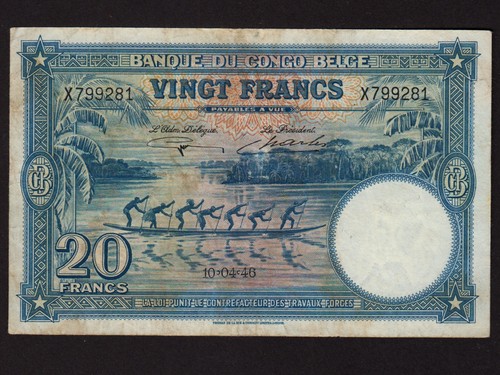 Congo belga 15e 20 - belga:, p-15e,