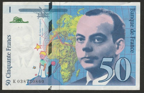 1997 france franc note - 50,