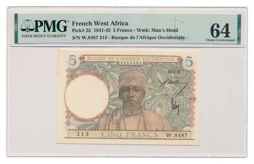 Banconota francese africa - banconota,