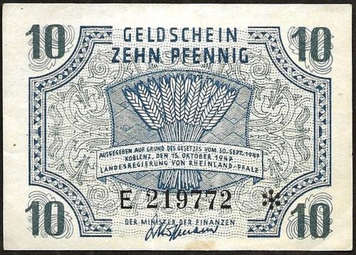 Germania koblenz banconota - germania,
