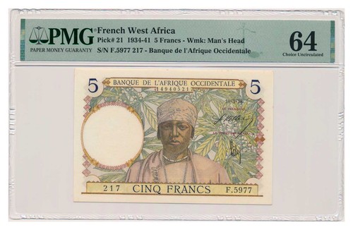Banconota francese africa - banconota,