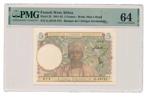 Banconota francese africa - banconota,