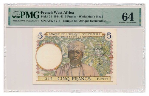 Banconota francese africa - francese,