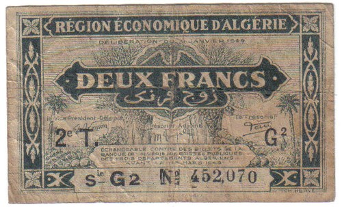 Algeria franchi 1944 - 2,