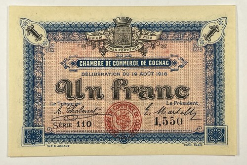 Francia 1916 banconota da - francia,