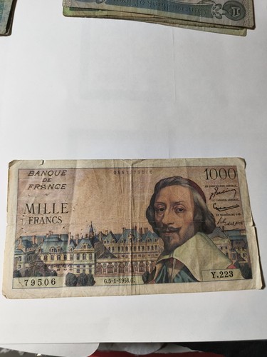 Banconota 1000 franchi - banconota,