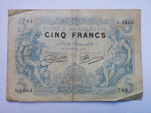 Banconota cinq - banconota, 5