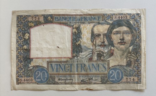Francia franchi vingt 1941 - 20,