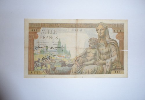 Banconota 1000 franchi - 1000,