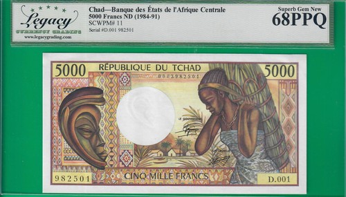 Ciad 5000 franchi - , (1984-91)