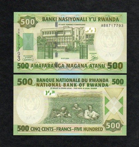 Ruanda 500 franchi - , 2004