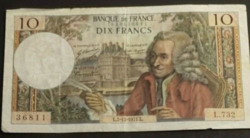 Banconota franchi - da, 10