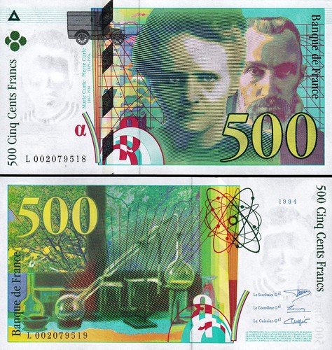 Francia 500 franchi - 500, 1994,