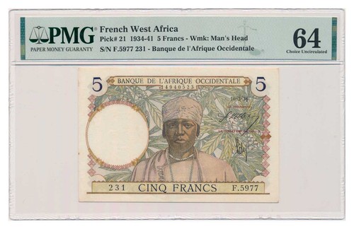 Banconota francese africa - banconota,
