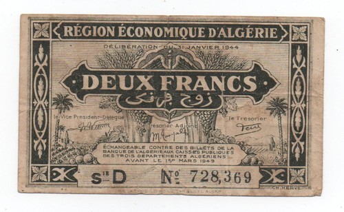 Algeria franchi 1944 scegli - algeria, 2