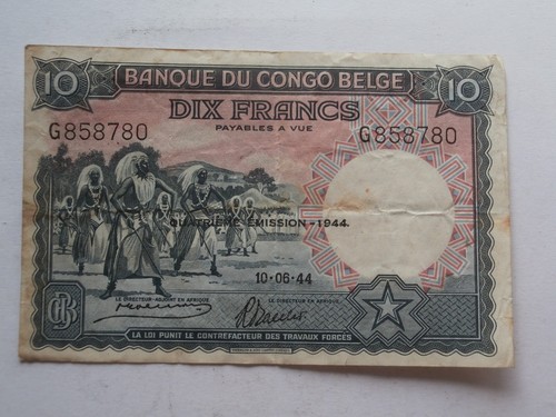 Congo belga sovrastampa - belga, 10