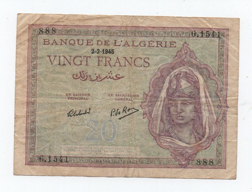 Algeria franchi 1945 - franchi,