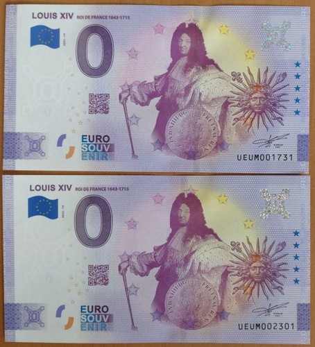 Euro souvenir louis - 2x, xiv