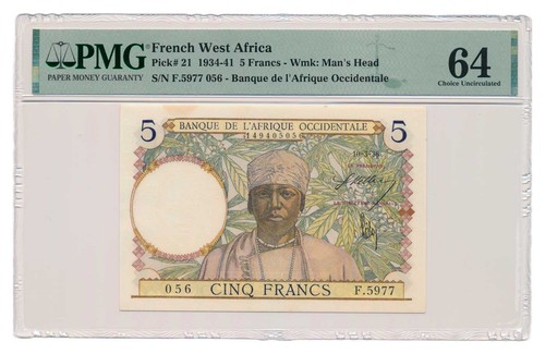 Banconota francese africa - francese,
