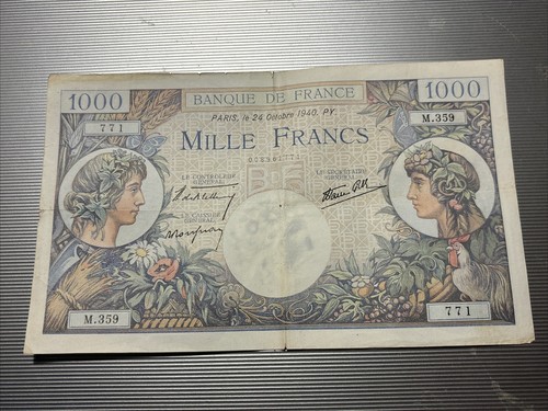 Banconota 1000 franchi - 1000,
