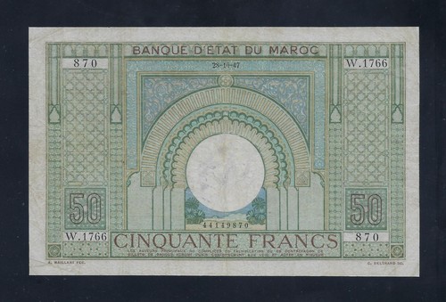 Marocco franchi 1947 21 - 1947, p-21