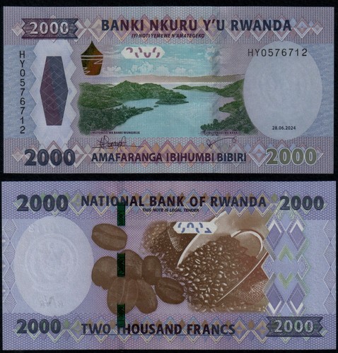 Rwanda 2000 franchi - franchi, (nuovo)