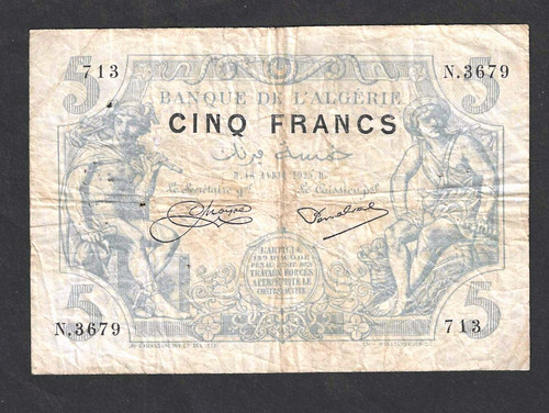 1925 algeria franchi - 1925,