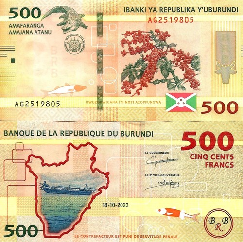 Burundi 500 franchi - , 2023