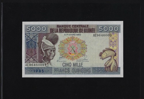 Guinea 5000 franchi - guinea, 1985
