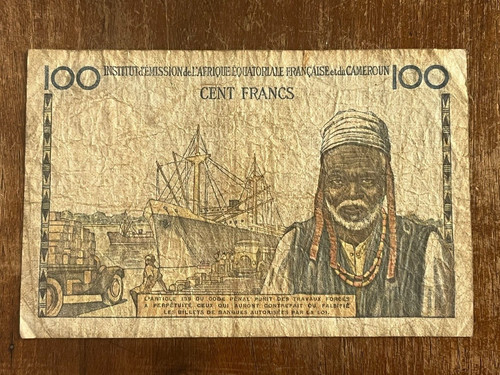 Banconota cameroun 100 - banconota,