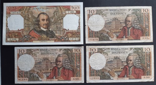 Banconote francesi 1970 100 - 4,