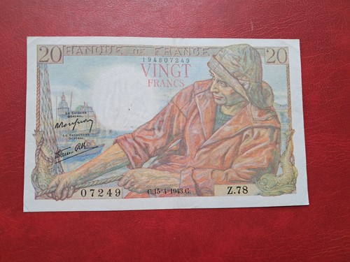 Banconota francese 20 - banconota, da