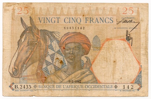 Banconota francese africa - francese,