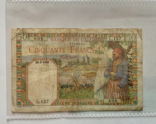 Banconota franchi 1939 - banconota, 50