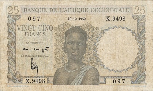 Banconota franchi francese - banconota,