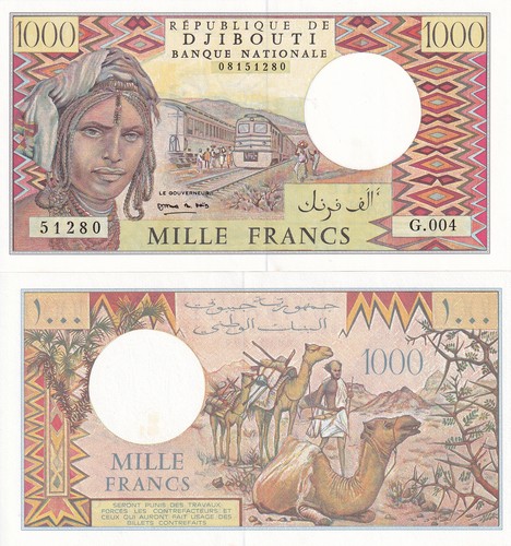 Gibuti 1000 franchi 1991 p - gibuti, nd
