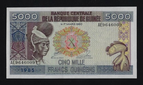 Guinea 5000 franchi 1985 33 - guinea, p-33